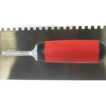 Marshalltown QLT Gezahnte Kelle, U-6x10x6 mm, Soft Grip Griff, Stahl, Maße: 279x114 mm