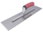 Marshalltown QLT Gezahnte Kelle, Eckig 6x6x6 mm, Soft Grip Griff, Stahl, Maße: 279x114 mm – Bild 2