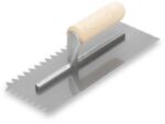 Marshalltown QLT Gezahnte Kelle, V -13x12 mm, Holzgriff, Stahl, Maße: 279x114 mm – Bild 2