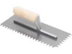 Marshalltown QLT Gezahnte Kelle, V -13x12 mm, Holzgriff, Stahl, Maße: 279x114 mm – Bild 3