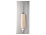 Marshalltown QLT Gezahnte Kelle, V - 6x4,5 mm, Holzgriff, Stahl, Maße: 279x114 mm – Bild 4