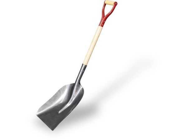 Marshalltown Wolverine Schaufel 762 mm Eschenstiel - D-Griff, Stahl, silber, Maße: 279x381 mm