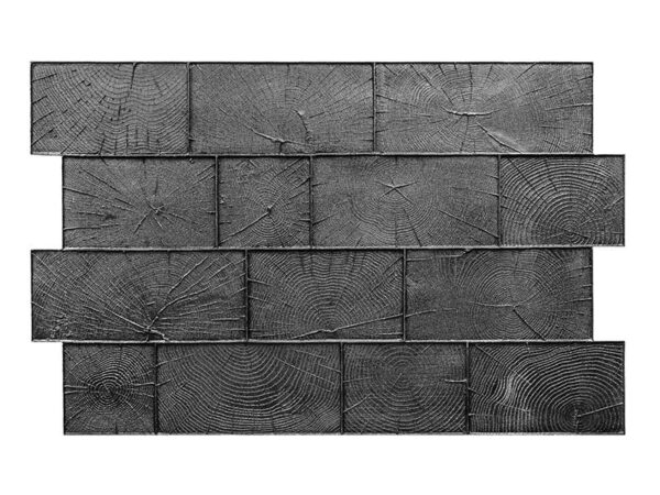 Marshalltown Woodpaver Cobble Flex Stempel, Kunststoff, Einzelplanke, grau, Maße: 956x610 mm