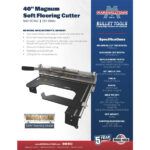 Bullet by Marshalltown Bodenbelagschneider Soft Flooring Shears, mit Nockenwellenaufrüstung, Schnittlänge: 1016 mm