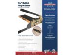 Bullet by Marshalltown Vinyl Bodenbelagschneider, Schnittlänge: 241 mm