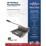 Bullet by Marshalltown Bodenbelagschneider EZ Shear Flooring Cutter, Schnittlänge: 660 mm