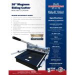 Bullet by Marshalltown Bodenbelagschneider Magnum Siding Cutter, Schnittlänge: 660 mm