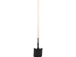 Marshalltown Schaufel aus gehärtetem 14 Gauge Stahl, eckig, langer Holzstiel 1219 mm – Bild 6