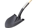 Marshalltown Schaufel aus gehärtetem 14 Gauge Stahl, abgerundet, D-Griff, Holzstiel 787 mm – Bild 2
