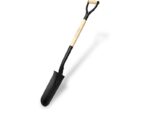 Marshalltown Schmale Schaufel aus gehärtetem 14 Gauge Stahl, abgerundet, D-Griff, Holzstiel 762 mm