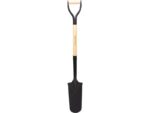Marshalltown Schmale Schaufel aus gehärtetem 14 Gauge Stahl, abgerundet, D-Griff, Holzstiel 762 mm – Bild 4