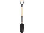 Marshalltown Schmale Schaufel aus gehärtetem 14 Gauge Stahl, abgerundet, D-Griff, Holzstiel 762 mm – Bild 3