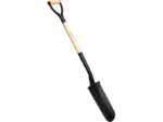 Marshalltown Schmale Schaufel aus gehärtetem 14 Gauge Stahl, abgerundet, D-Griff, Holzstiel 762 mm – Bild 5