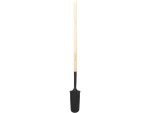 Marshalltown Schmale Schaufel aus gehärtetem 14 Gauge Stahl, abgerundet, langer Holzstiel 1219 mm – Bild 3