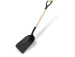 Marshalltown Breite Schaufel, Stahl, abgerundet, D-Griff, Holzstiel 787 mm