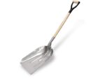 Marshalltown Breite Schaufel, Aluminium, abgerundet, D-Griff, Holzstiel 762 mm