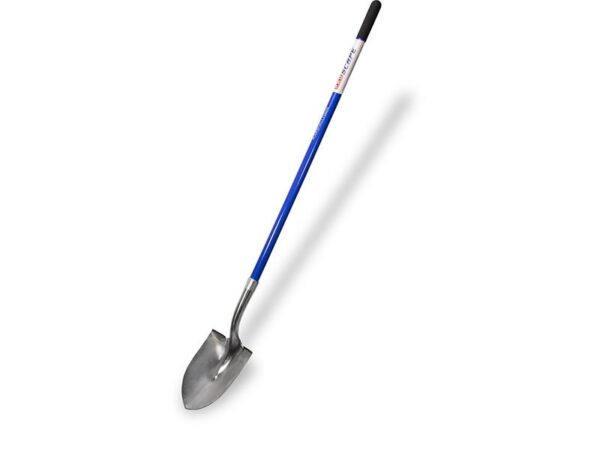 Marshalltown Proscape Edelstahl Schaufel, abgerundet, gepolsteter Fiberglas Stiel, 1219 mm