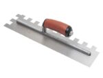 Marshalltown Zweiseitige Gezahnte Kelle, eckig, 19x19x19mm Kerben, Durasoft Griff, Edelstahl, Maße: 406x101 mm – Bild 5